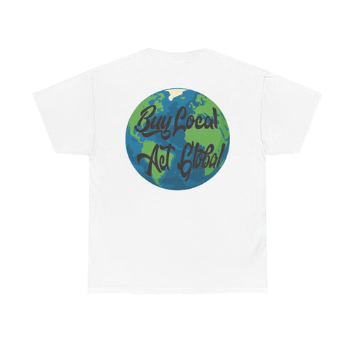 Act Global tee | Supershirt I  Gift for Earth Lovers I Graphic T-Shirt IEveryday Wear IStreetwear